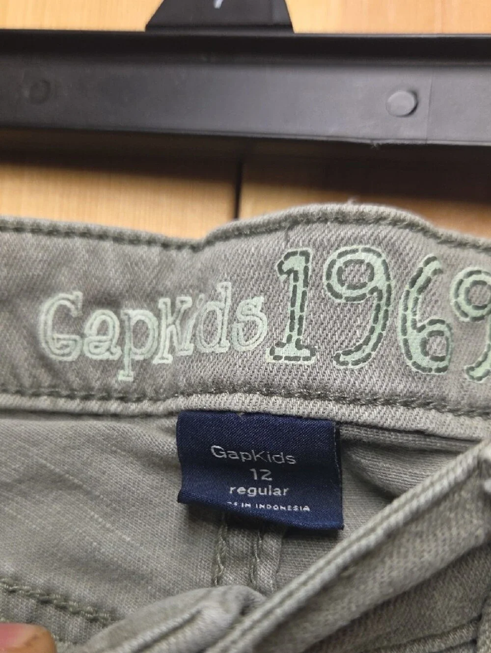 GAP Olive Green Denim Short Shorts